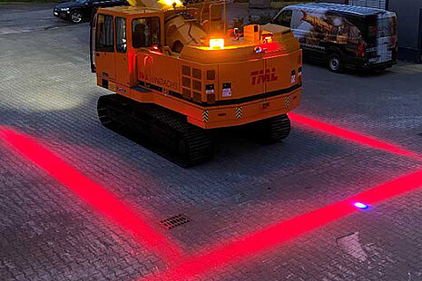The red light strips increase work safety enormously.
